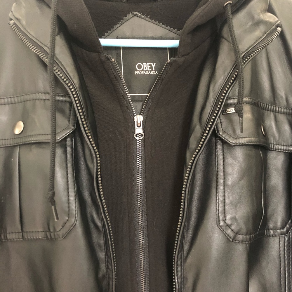 OBEY Leather Jacket